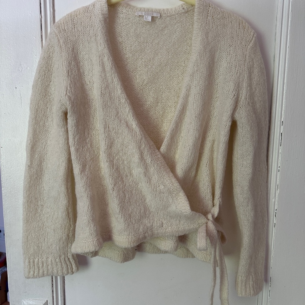 COS Cream Wrap Sweater
